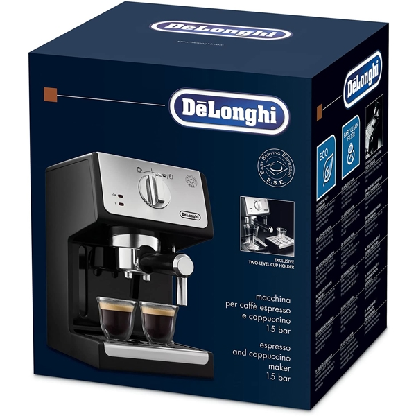 ყავის აპარატი Delonghi ECP33.21.BK 1100W, 1.1L, Coffee Machine Black