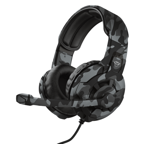 ყურსასმენი Trust GXT 411K Radius Gaming Headset, Wired, 3.5mm, Black Camo