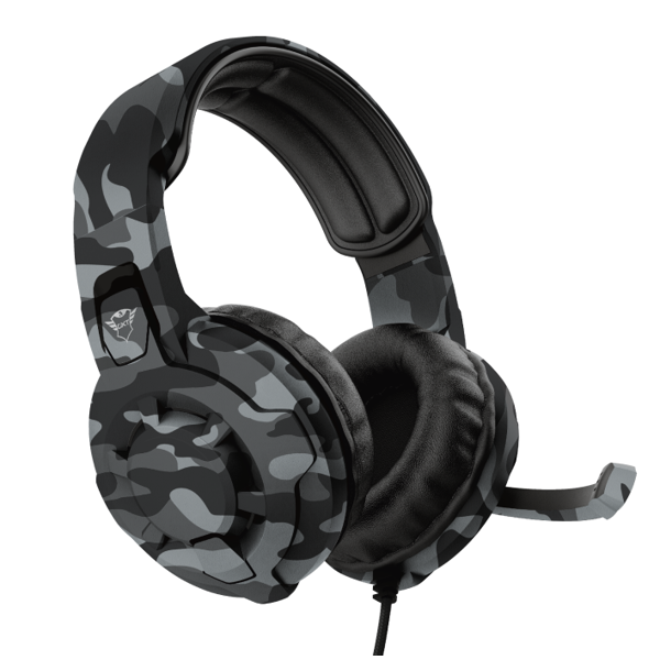 ყურსასმენი Trust GXT 411K Radius Gaming Headset, Wired, 3.5mm, Black Camo