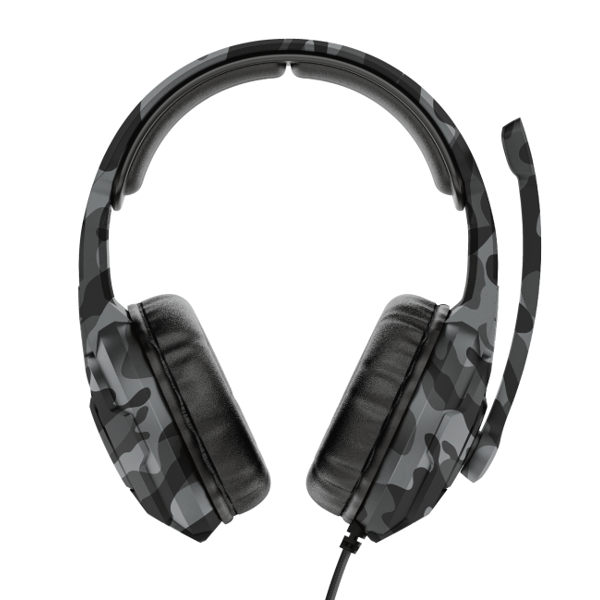 ყურსასმენი Trust GXT 411K Radius Gaming Headset, Wired, 3.5mm, Black Camo