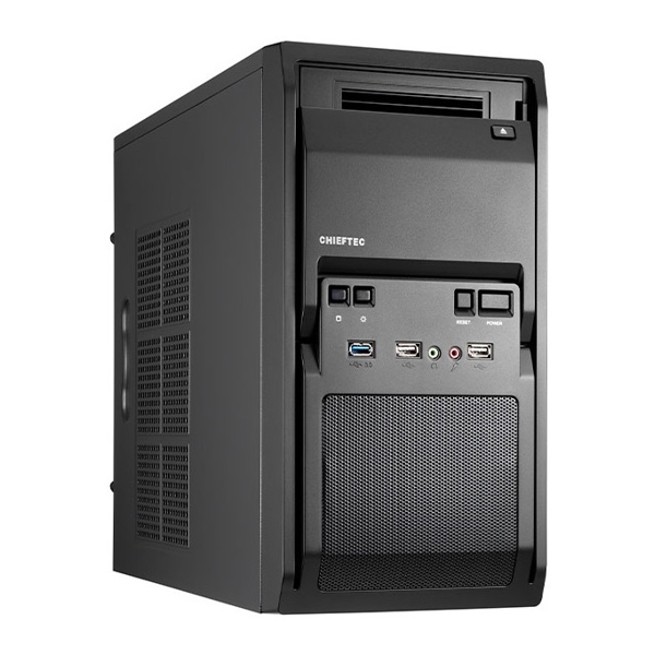 ქეისი Chieftec LT-01B-450S8 Computer Case Mini ITX, mATX, 2 x USB 2.0, 1x USB 3.0, Black