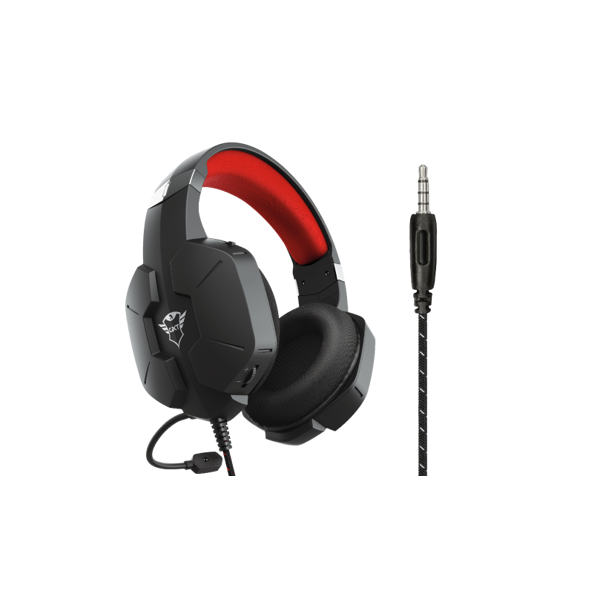 ყურსასმენი Trust GXT 323 Carus Gaming Headset, Wired, 3.5mm, Black