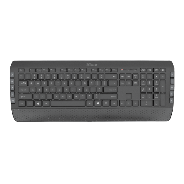 კლავიატურა + მაუსი Trust Tecla-2, Wireless, USB, Keyboard And Mouse, Black