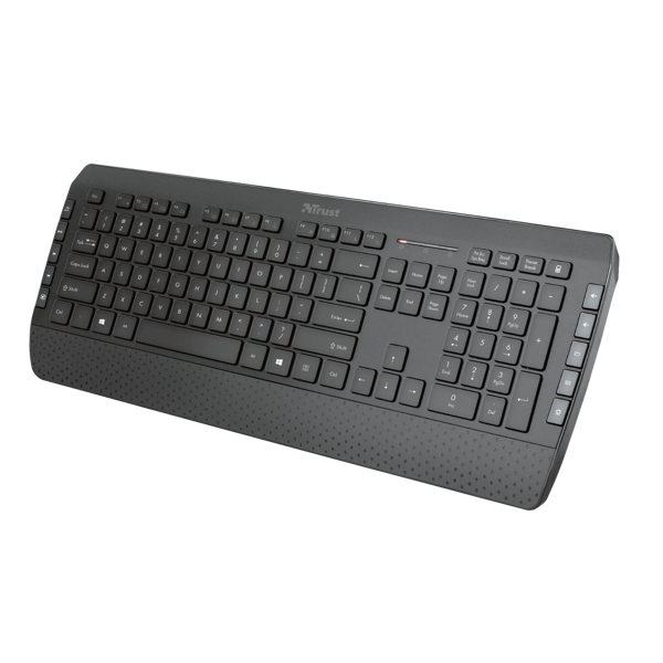 კლავიატურა + მაუსი Trust Tecla-2, Wireless, USB, Keyboard And Mouse, Black