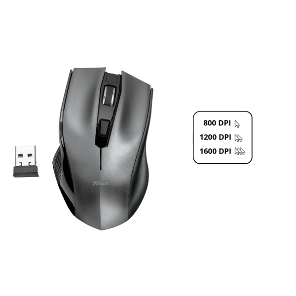 კლავიატურა + მაუსი Trust Tecla-2, Wireless, USB, Keyboard And Mouse, Black