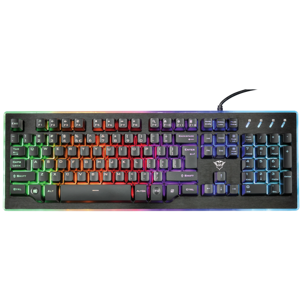 კლავიატურა Trust GXT 860 Thura, Wired, RGB, USB, Gaming Keyboard, Black