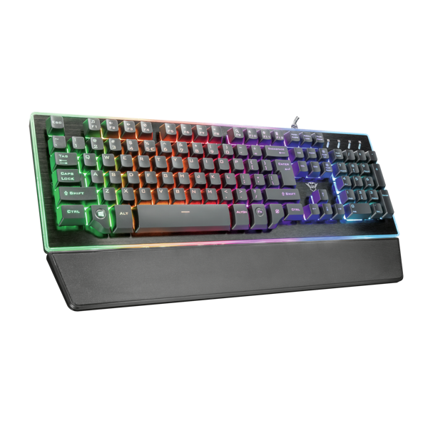 კლავიატურა Trust GXT 860 Thura, Wired, RGB, USB, Gaming Keyboard, Black