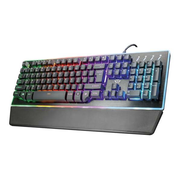 კლავიატურა Trust GXT 860 Thura, Wired, RGB, USB, Gaming Keyboard, Black