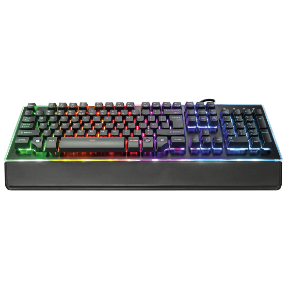 კლავიატურა Trust GXT 860 Thura, Wired, RGB, USB, Gaming Keyboard, Black