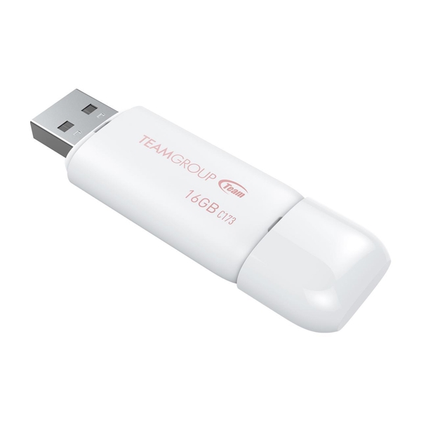 USB ფლეშ მეხსიერება Team C173, 16GB, USB 2.0, White