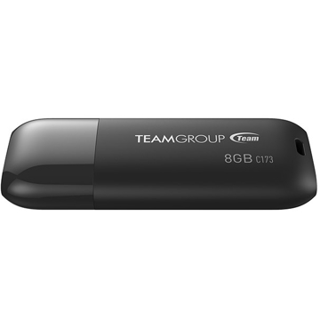 USB ფლეშ მეხსიერება Team C173, 8GB, USB 2.0, Black