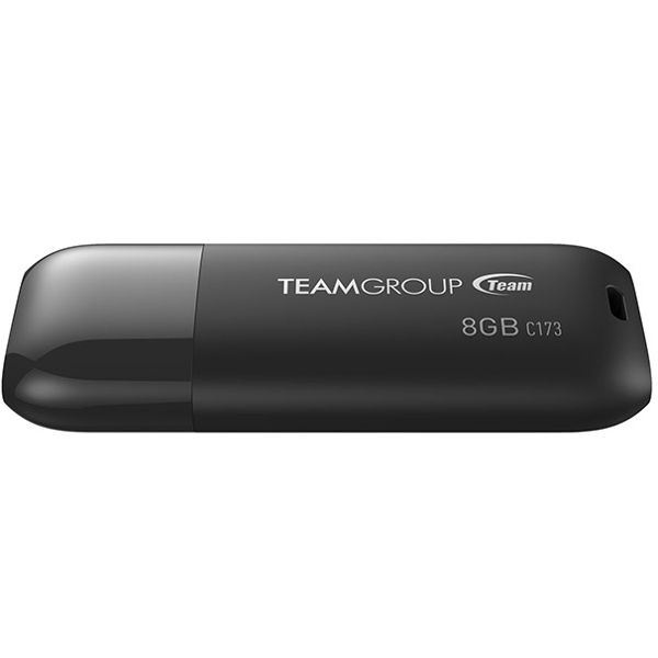 USB ფლეშ მეხსიერება Team C173, 8GB, USB 2.0, Black