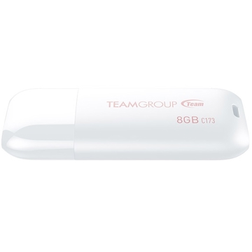 USB ფლეშ მეხსიერება Team C173, 8GB, USB 2.0, White