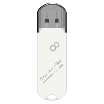 USB ფლეშ მეხსიერება Team C182, 8GB, USB 2.0, White