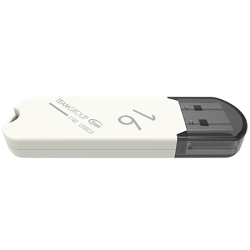 USB ფლეშ მეხსიერება Team C182, 16GB, USB 2.0, White