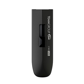 USB ფლეშ მეხსიერება Team C185, 4GB, USB 2.0, Black