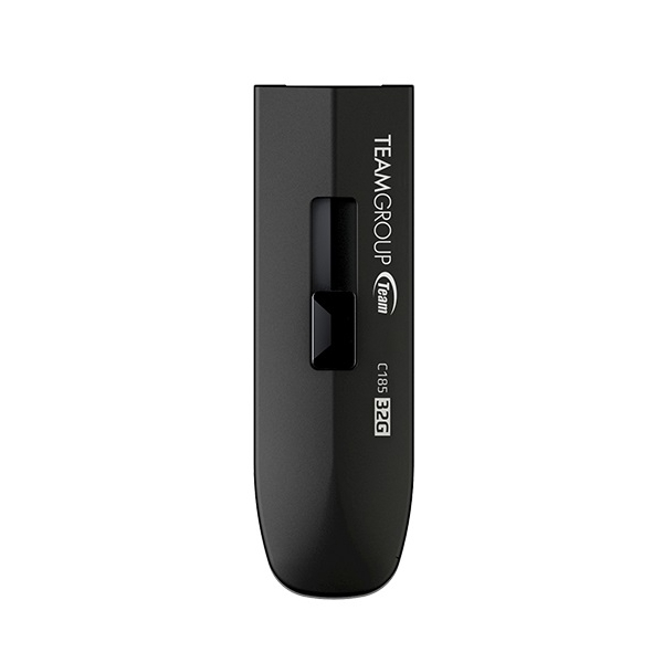 USB ფლეშ მეხსიერება Team C185, 4GB, USB 2.0, Black