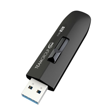 USB ფლეშ მეხსიერება Team C185, 8GB, USB 2.0, Black