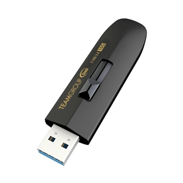 USB ფლეშ მეხსიერება Team C186, 16GB, USB 3.2 (3.1/3.0), Black