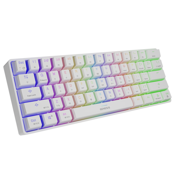 კლავიატურა Genesis Thor 660, Wired, RGB, USB, Bluetooth Keyboard, White