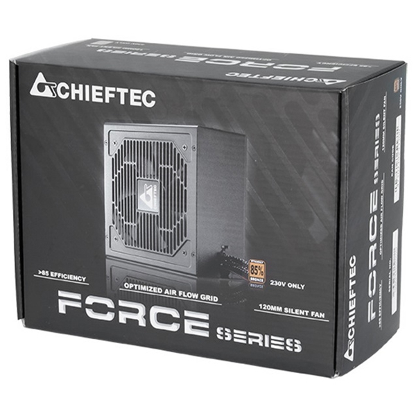 Chieftec CPS-550S Force, 550W, Power Supply, Black