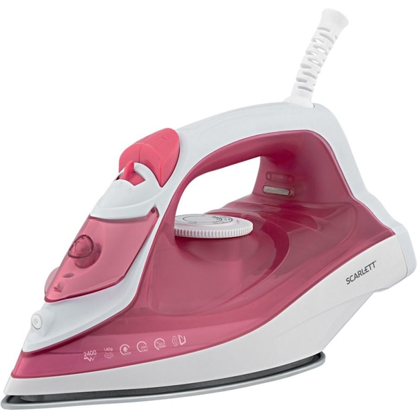 ორთქლის უთო Scarlett SC-SI30K56, 2400W, 280ML, Steam Iron, Pink