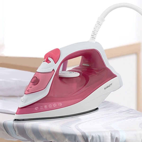 ორთქლის უთო Scarlett SC-SI30K56, 2400W, 280ML, Steam Iron, Pink