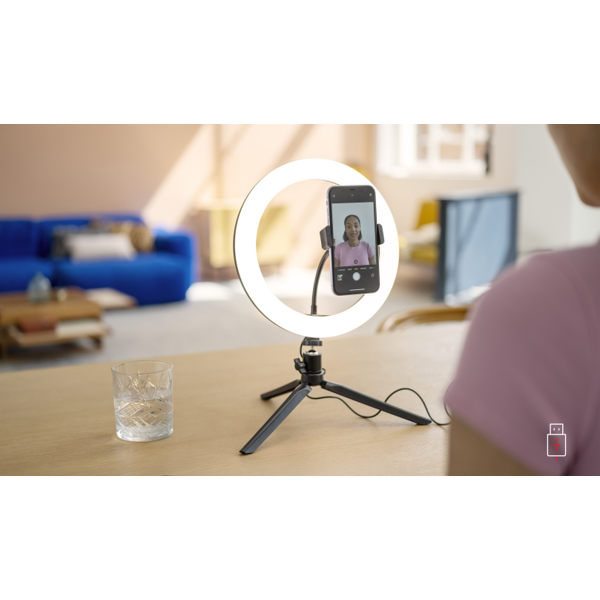 Trust Maku, Ring Light Vlogging Kit, Black