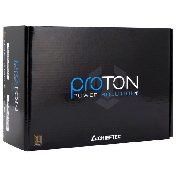 კვების ბლოკი Chieftec BDF-500S Proton, 500W, Power Supply, Black