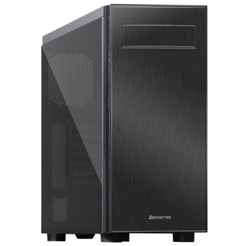 ქეისი Chieftec AL-02B-TG-OP Hawk Computer Case ATX, 2x USB3.0, 1x USB2.0, Black