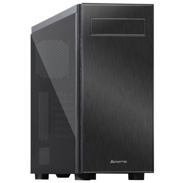 ქეისი Chieftec AL-02B-TG-OP Hawk Computer Case ATX, 2x USB3.0, 1x USB2.0, Black