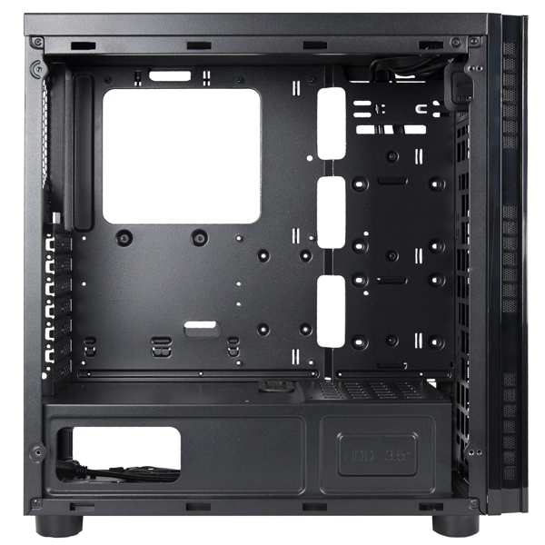 ქეისი Chieftec AL-02B-TG-OP Hawk Computer Case ATX, 2x USB3.0, 1x USB2.0, Black