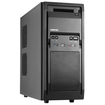 ქეისი Chieftec LF-02B-OP Libra Computer Case ATX, 1x USB 3.0, 2x USB 2.0, Black