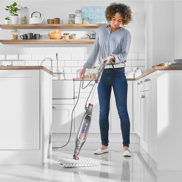 იატაკის საწმენდი Shark S6003EU, 1200W, 0,35L, Floor Steam Cleaner, Gray/White