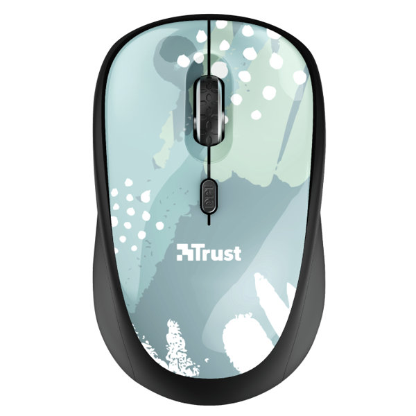 მაუსი Trust Yvi, Wireless, USB, Mouse, Blue Brush