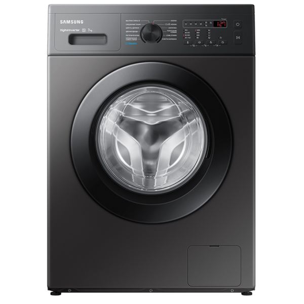 სარეცხი მანქანა Samsung WW70A4S20CX/LP, 7Kg, A+++, 1200Rpm, 75Db, Washing Machine, Black