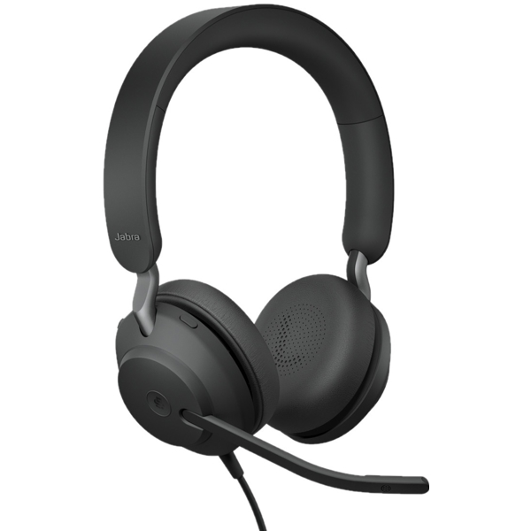 ყურსასმენი Jabra 24089-999-899 Evolve2 40 MS Stereo Headset, Wired, USB-C, Black