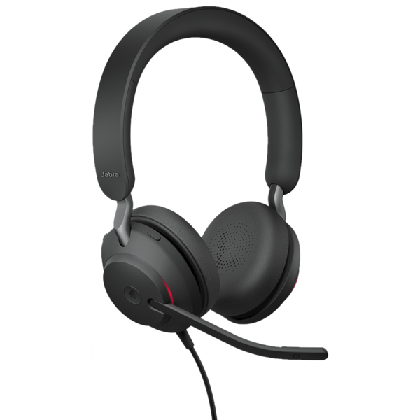 ყურსასმენი Jabra 24089-999-899 Evolve2 40 MS Stereo Headset, Wired, USB-C, Black