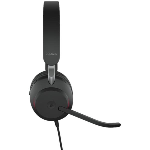 ყურსასმენი Jabra 24089-999-899 Evolve2 40 MS Stereo Headset, Wired, USB-C, Black