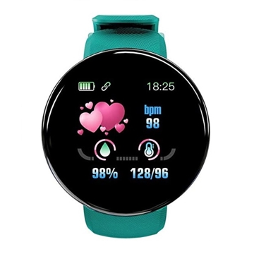 სმარტ საათი Wegi D18, 1.3", Bluetooth Smart Watch, IP65 Waterproof, Green