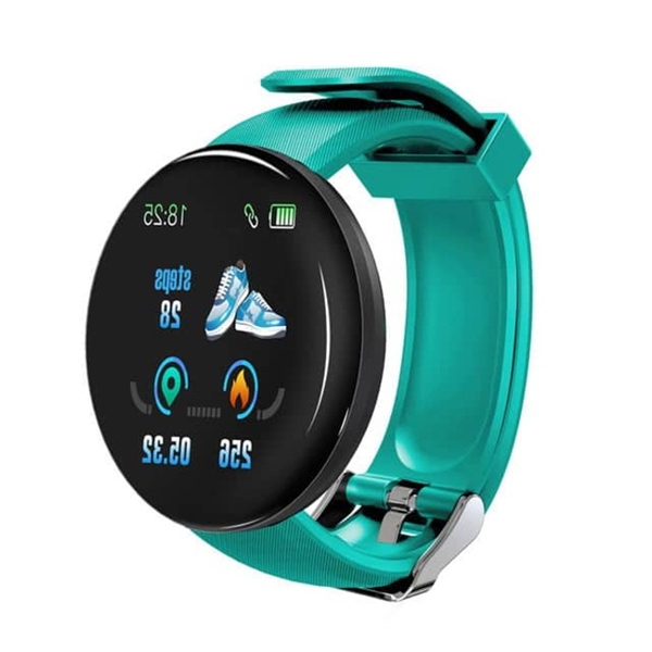 სმარტ საათი Wegi D18, 1.3", Bluetooth Smart Watch, IP65 Waterproof, Green