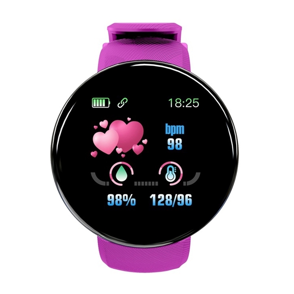 სმარტ საათი Wegi D18, 1.3", Bluetooth Smart Watch, IP65 Waterproof, Purple