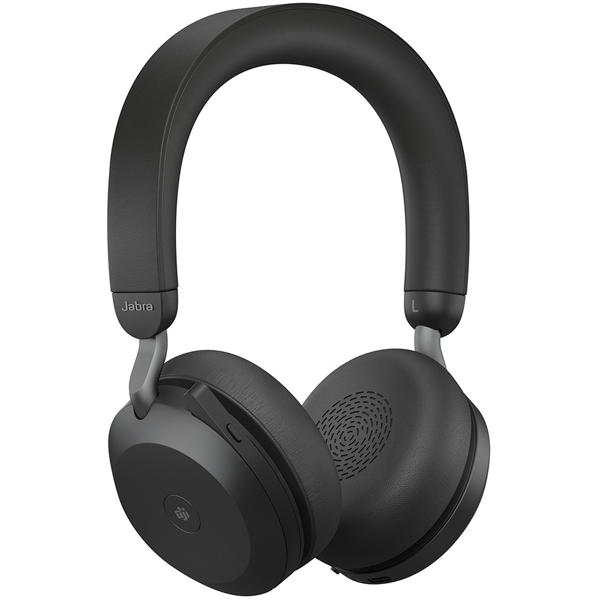 ყურსასმენი Jabra Evolve2 75 MS Stereo Headset, Wireless, USB-A, BT, Black