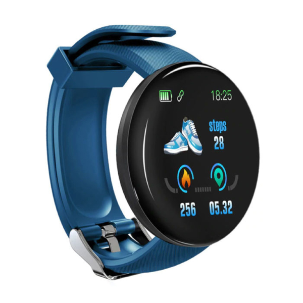 სმარტ საათი Wegi D18, 1.3", Bluetooth Smart Watch, IP65 Waterproof, Blue