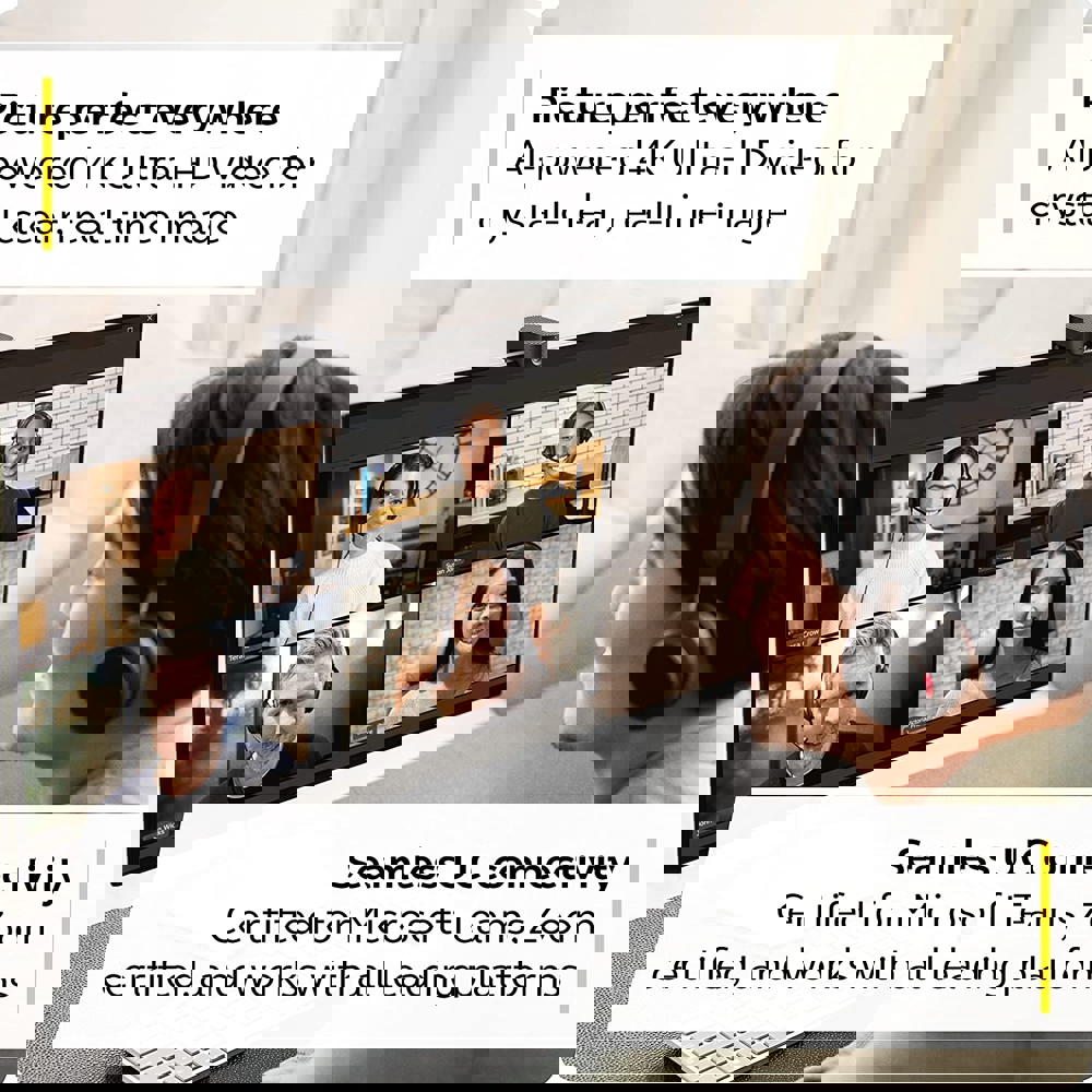 საკონფერენციო კამერა Jabra 8300-119 PanaCast 20, 4K Ultra-HD, USB-C, Conference Camera, Black