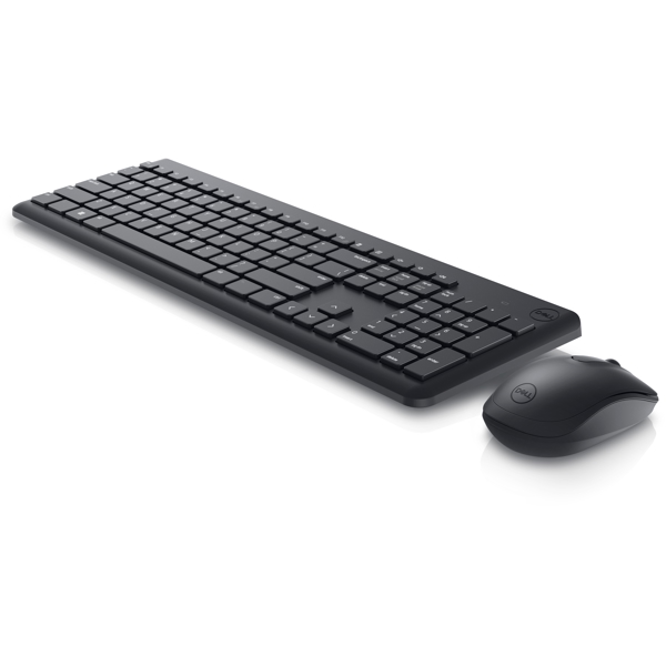 Dell 580-AKGH, KM3322W, Wireless, USB, Keyboard And Mouse, Black