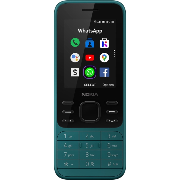 მობილური ტელეფონი Nokia 6300, 4GB, 512MB, Dual Sim, Cyan