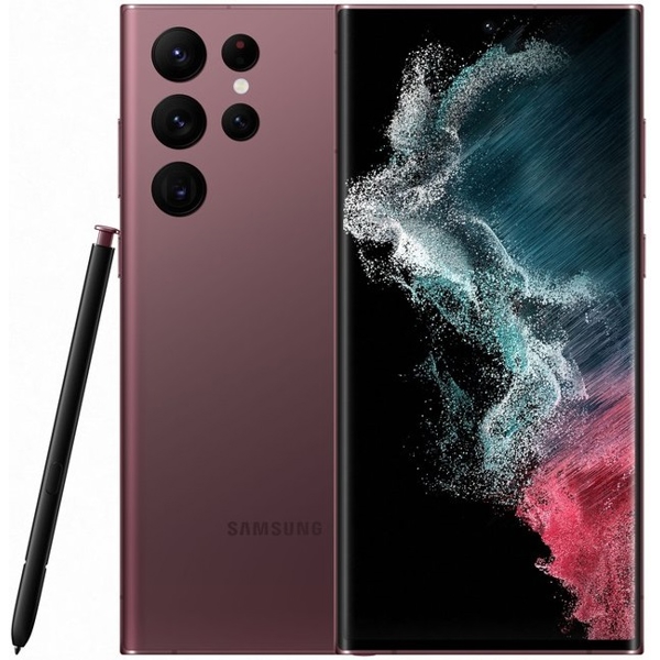 მობილური ტელეფონი Samsung S908B Galaxy S22 Ultra, 12GB, 256GB Dual Sim LTE Burgundy