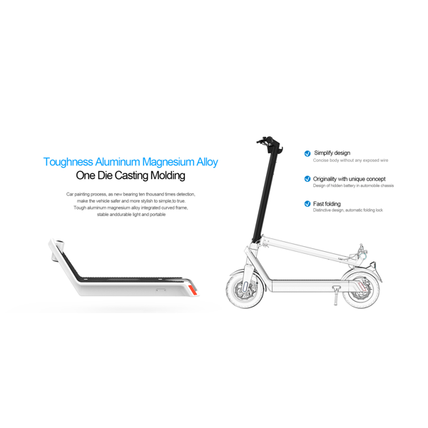 ელექტრო სკუტერი Long Range X9, 500W, Electric Scooter Black