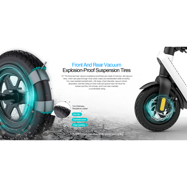 ელექტრო სკუტერი Long Range X9, 500W, Electric Scooter Black